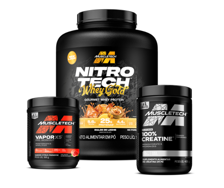 Whey Gold 4lb + Creatina 400g + Vapor X5