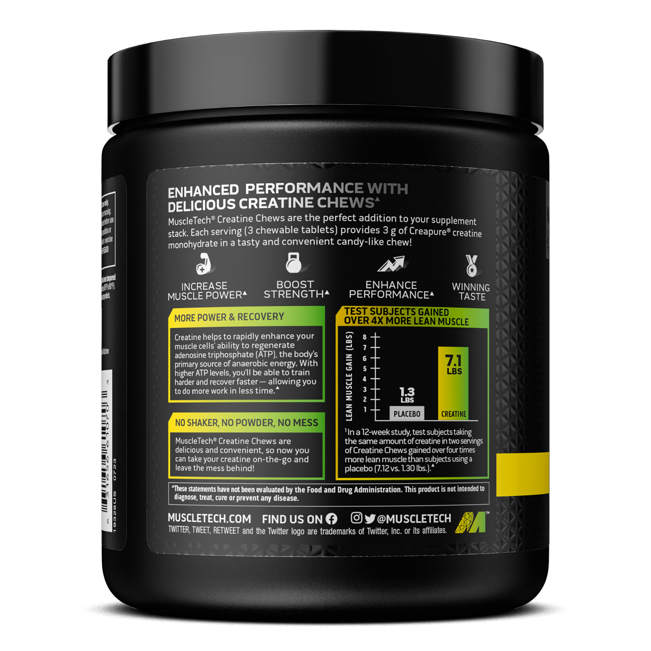 Creatina Creapure Mastigável Citrus Burst